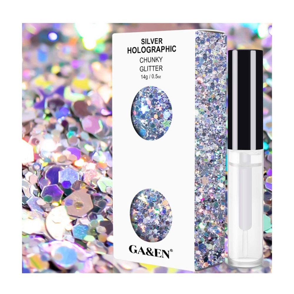 ✨Glitter Rave Festival Party Halloween Nails